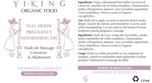 125ml-Full-Moon-Pregnancy-Nourishing-oil-100c Huile de massage Grossesse & Allaitement – Image 2