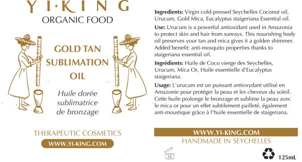 125ml Gold Tan Sublimation Oil Gold Tan Sublimation Oil - Image 2